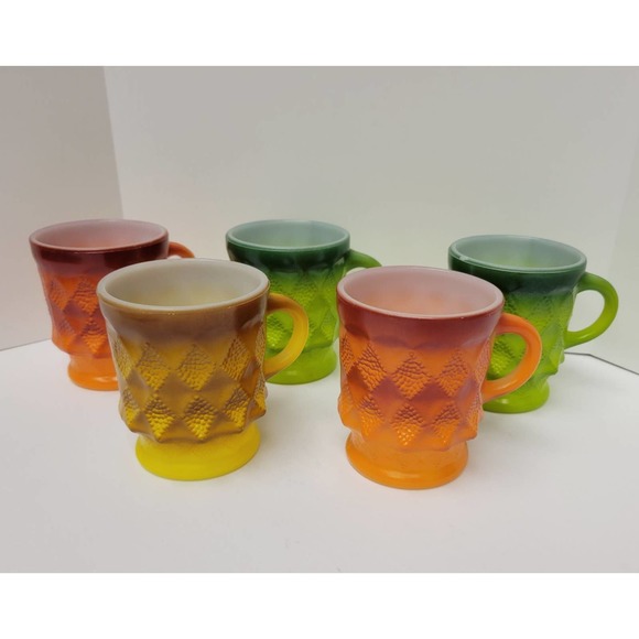 Vintage 60s Anchor Kimberly Hocking Mugs - Picture 1 of 6